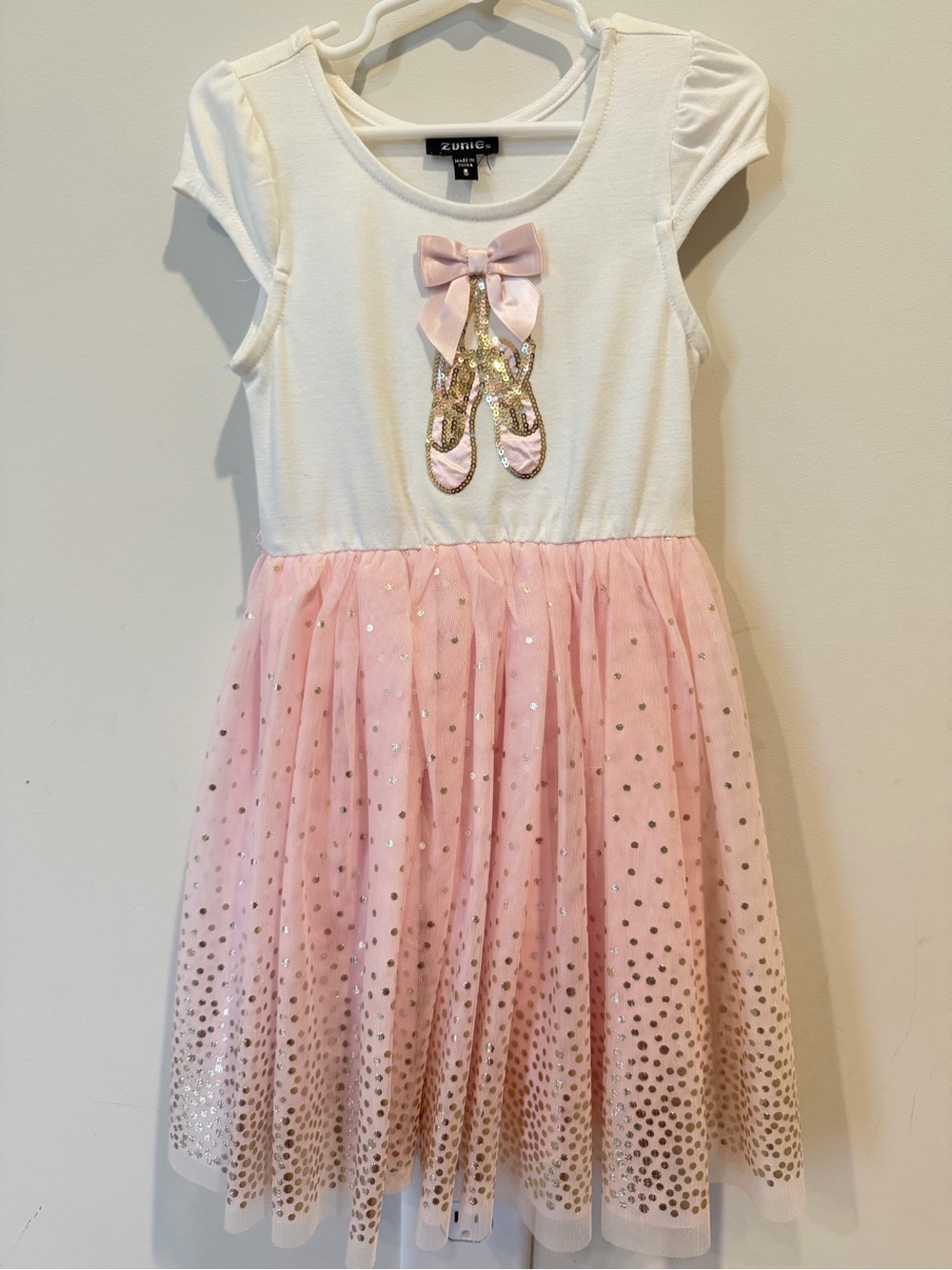 Zunie Girls Ballerina Tutu Pink Dress Size 5
